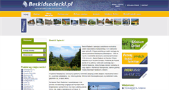 Desktop Screenshot of beskidsadecki.pl